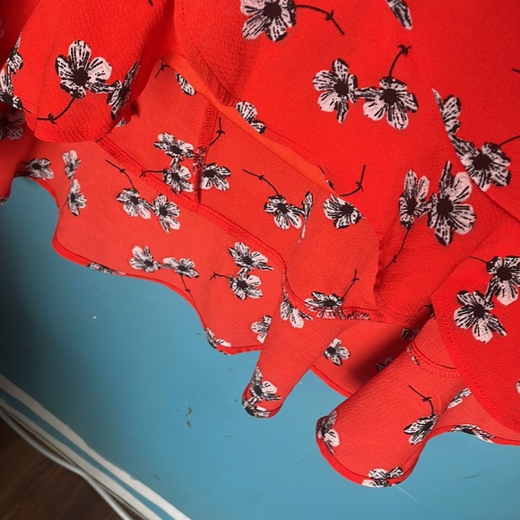 Hi-low Red Dress floral - Picture 6 of 11